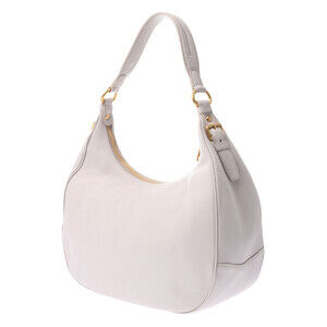 Prada Bag Shoulder Hobo Calfskin White